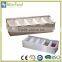 Condiment dispenser containers display 5 compartment plastic spice box