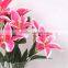 Cheap Silk Flowers 10 heads Artificial Lily