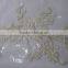 lace applique motif/motif tulle lace/2015Decorate plane patch with full beads for dress