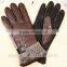 100% In Stock !Outdoor Windproof PU Leather Velvet Touch Screen Gloves