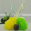 Promotional plastic long handle puff mesh bath sponge                        
                                                Quality Choice
