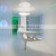 small solid surface light semi-round office reception desk