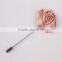 Madison Maroon Ribbon Boutonniere Flower Lapel Pin