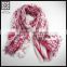 2015 new Design Fashion Flower Print Polyester knitted Scarf