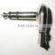 6.35 mm 1/4" Stereo Right Angle Metal Plug Jack