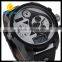 WJ-5418 personality multi movement double show hot leather men V6 wrist watch