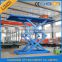double cylinder hydraulic scissor car park lift with 3 tons loading