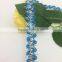 factory direct sale s style ricrac blue silver glittering lace braid trims