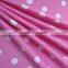 pink material with white dot for 82 nylon 18 spandex knit swimwear fabric