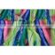 Polyester spandex colorful feather pattern printing custom print moss crepe knit fabric