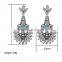 wholesale Good Quality Vintage Crystal Turquoise Tassels Dangle Earrings For Women