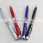 3 in 1 custom logo function LED metal ball pen