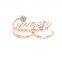 Two Finger Ice Cold Bling Crystal Rhinestone Queen Script Font Adjustable Ring