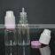 10ml amber blue clear PET bottle with child evident cap