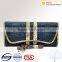Latest style in smake pattern leather ladies clutch bag for dinner