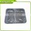 Two divided aluminum foil container