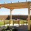 recycled backyard outside hollow composite wood decking wpc decking pergola roof