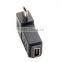 left angle Micro USB Male to Mini USB female adapter