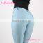 Drop Shipping Sky Blue Ladies Jeans Stylish Pants