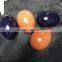 Polished goldsand stone eggs for gifts