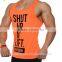 Wholesale New fashion men clothing sportwear tank tops 100 cotton gym stringers vest