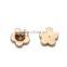 Wholesale 5mm Matte Gold Brass Flower Beads Jewelry
