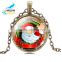2016 Newest Design Father Christmas Pendant Necklace Time Gem Necklace For Christmas Gift