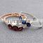 Charming Alloy Silver Gold Plated High Polished Bangle Jewelry Big Three Clean Beads Different Size Piercing Beads Thin Bracelet
