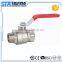 ART.1010 Full Port 3/4" BSP female Thread Turn to 3/4" BSP male Thread Brass Ball Valve with lever handle for water gas oil air