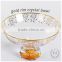 Set of 2 Round Crystal Decorative Bowl for Fruit Candy Dinnerware Indian Wedding Return Gift Bowl