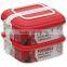 Tableware Easy Carrier 2 layer Meal Prep Reusable Container for Food