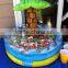 palm tree EN71 approved pvc material inflatable ice cooler, cooler&holder island ice bucket