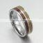 Fine Jewelry Two Tones Koa Wood Titanium Ring