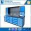 New design steel made drawers cabinets/blue garage cabinets for tools