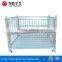 Heavy duty four way entry galvanized Wire Mesh Storage Container for warehouse