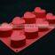 Heart Shape 3D Muffin Sweet Candy Jelly Fondant Soap Mould Cake Mold