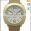 LOGO custom fashin leather watch stainless steel back women