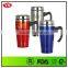 16oz thermos double wall stainless steel office cup with handle