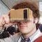 Customized material cardboard 3d glasses, 3d display plastic vr 3d glasses virtual reality with customized logo