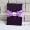 2016 latest Wedding Gift Box for invitation cards with ribbon custom made