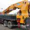 hand operated lifting equipment on truck, Model No.: SQ1600ZB6, 80ton truck crane with foldable booms.