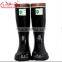 Black chemical resistant rubber safety boots