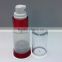 15/20/30/50ml pp red shoulder and bottom airless pump spray bottle, plastic bottle JS-B02