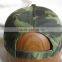 Hot mens camo baseball cap with diy logos