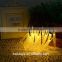 Yiwu Factory Solar Powered 4.8m Yellow Color Icicle Fairy Lights