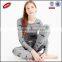 Multicolor Print Pajama Suit With Long Sleeve For Women