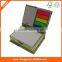 PET,memo pad,sticky notepad cmyk combined pad with paper holder