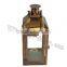 Small Metal Stainless Steel Candle Lantern With Rope