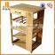 CHINA TEA wooden serving trolley