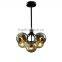 Manufacturer's Premium Globe Glass Pendant Light Vintage 5 Socket Ceiling Light Home Decoration Hanging Lamp